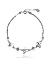 亚马逊 珠宝首饰:银 - 人造水晶 / 合成宝石 / 手链、手镯
